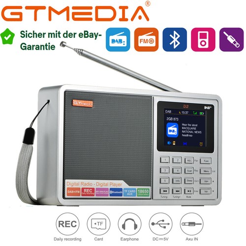 Tragbares dab radio - tragbares, dab+