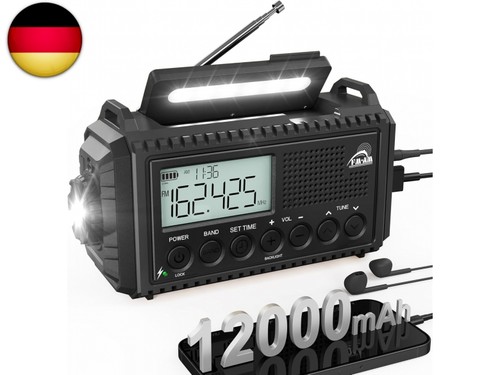 Kurbelradio mit solar - kurbelradio,