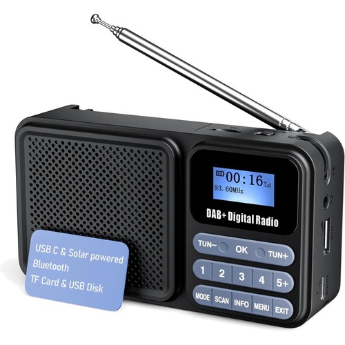 Tragbares dab radio plus - dab,