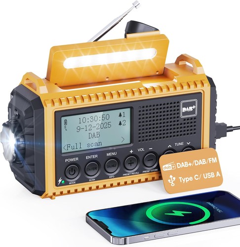 Kurbelradio dab ukw tragbar - kurbelradio,