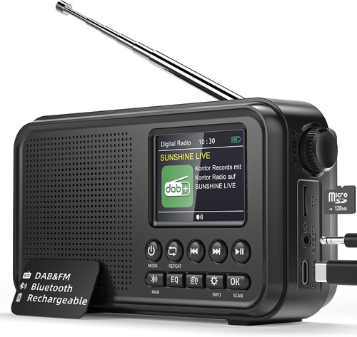 Dab radio tragbar - dab, mit