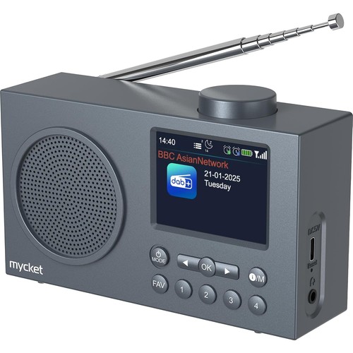 Mycket tragbares dab - dab, radio