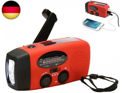 Solar handkurbel radio 2000 - solar,