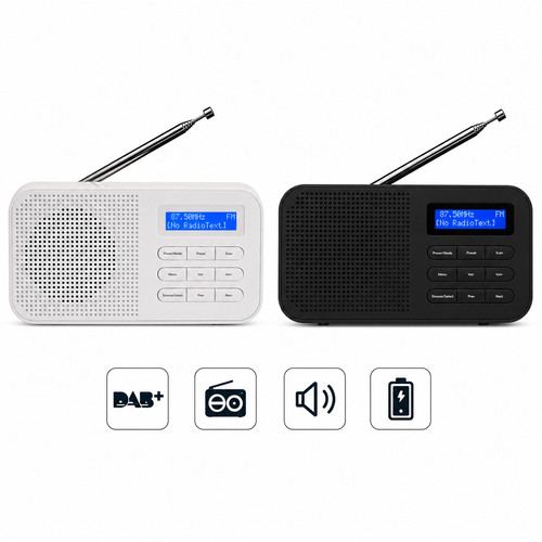 Tragbares radio mit akku dab - akku, dab+