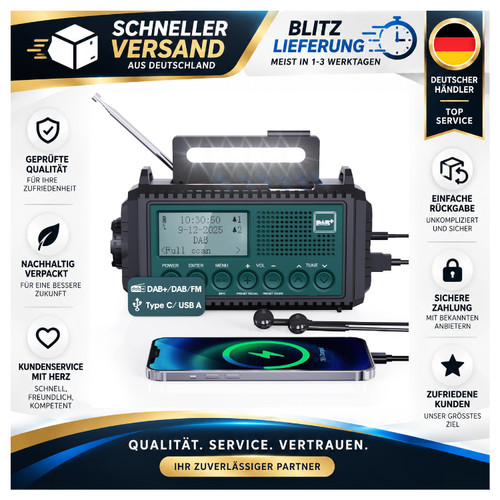 Mesqool dab radio kurbelradio - mesqool,