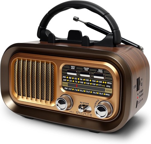 Retro radio mit bluetooth - retro,