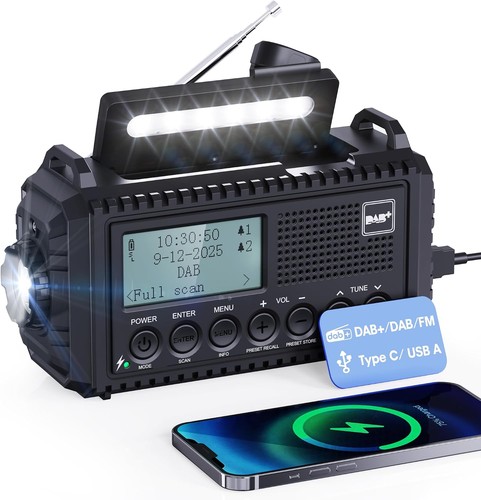Kurbelradio dab ukw tragbar - dab/ukw,